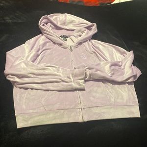 Victoria’s Secret Velour cropped hoodie lavender (M)